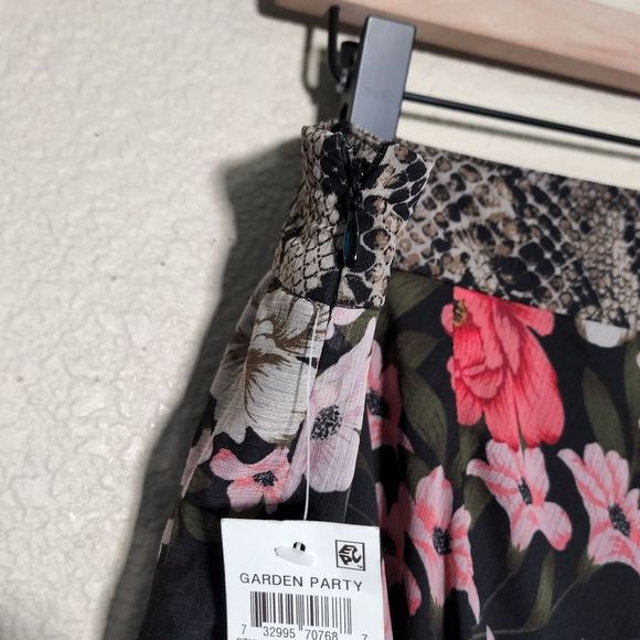 INC Womens Floral Blossom Snake Print Uneven Plus Size Skirt NWT - Picture 8 of 12